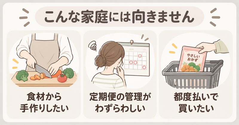 モグモの初回限定セットが向いていない家庭