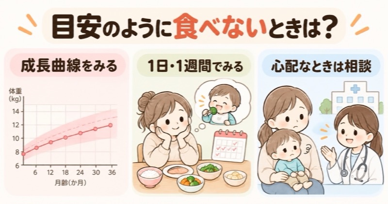 目安通りに食べないときの考え方