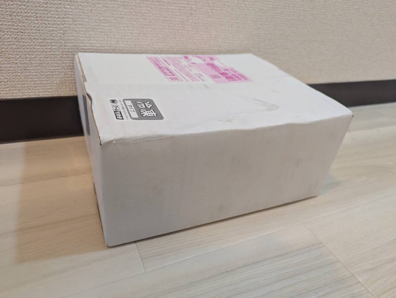 てでもぐが届いたときの箱（ヤマト運輸のクール宅急便・冷凍）